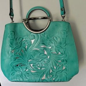 Like new Patricia Nash Leather Tooled Arenzan Shopper